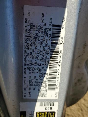 5TETU62N08Z525469 - 2008 TOYOTA TACOMA PRERUNNER ACCESS CAB SILVER photo 12