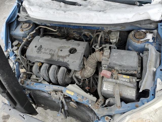 2T1KR30E88C707490 - 2008 TOYOTA COROLLA MA XR BLUE photo 11