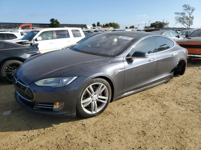 5YJSA1S12EFP66192 - 2014 TESLA MODEL S GRAY photo 1