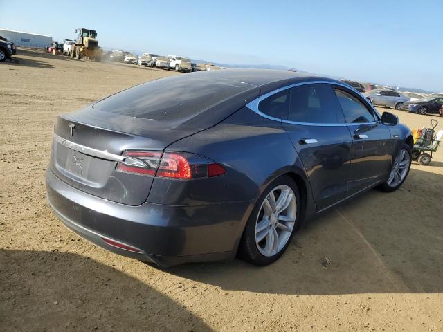 5YJSA1S12EFP66192 - 2014 TESLA MODEL S GRAY photo 3