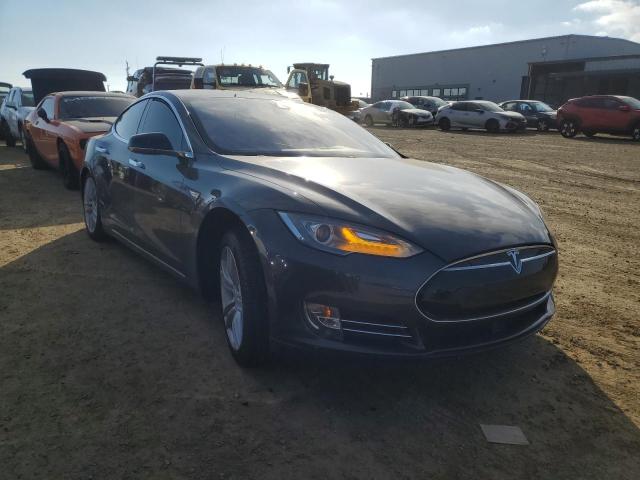 5YJSA1S12EFP66192 - 2014 TESLA MODEL S GRAY photo 4
