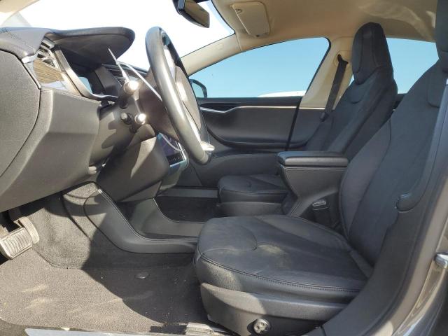 5YJSA1S12EFP66192 - 2014 TESLA MODEL S GRAY photo 7