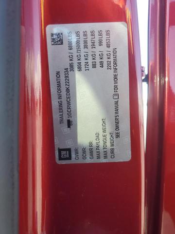 1GCRWCED8KZ229334 - 2019 CHEVROLET SILVERADO C1500 LT 红色 照片 13