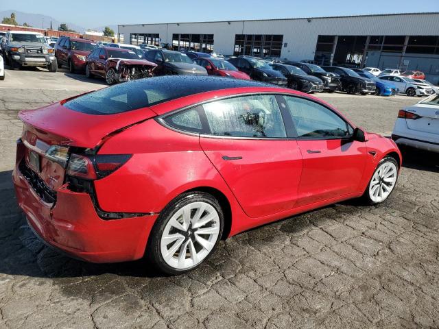 5YJ3E1EB5NF290257 - 2022 TESLA MODEL 3 Червоний фото 3