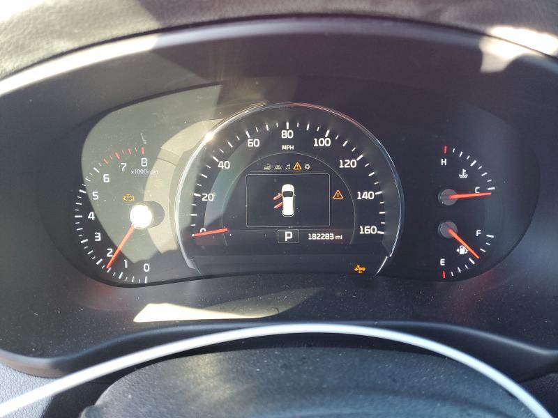 5XYPH4A12JG380797 - 2018 KIA SORENTO EX წითელი ფოტო 9