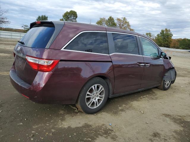 5FNRL5H41BB086474 - 2011 HONDA ODYSSEY EX BURGUNDY photo 3