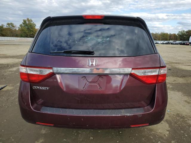 5FNRL5H41BB086474 - 2011 HONDA ODYSSEY EX BURGUNDY photo 6