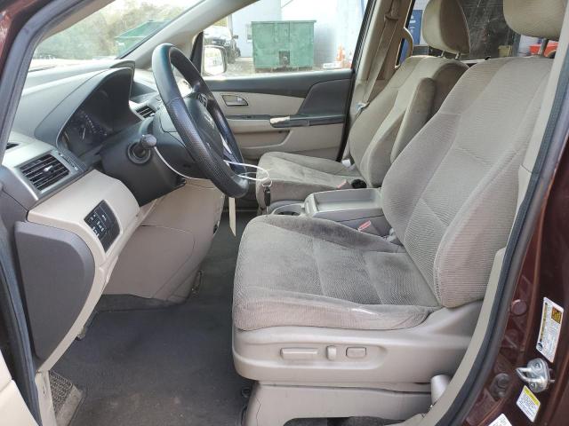 5FNRL5H41BB086474 - 2011 HONDA ODYSSEY EX BURGUNDY photo 7