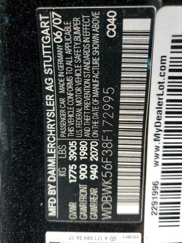 WDBWK56F38F172995 - 2008 MERCEDES-BENZ SLK 350 黑色 照片 12