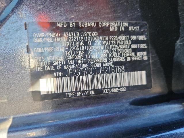 JF2GTABC1JH216768 - 2018 SUBARU CROSSTREK PREMIUM Graphit Foto 13