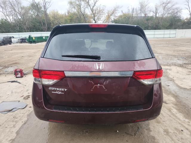 5FNRL5H64EB109686 - 2014 HONDA ODYSSEY EXL BURGUNDY photo 6