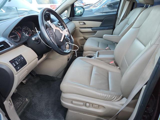 5FNRL5H64EB109686 - 2014 HONDA ODYSSEY EXL BURGUNDY photo 7