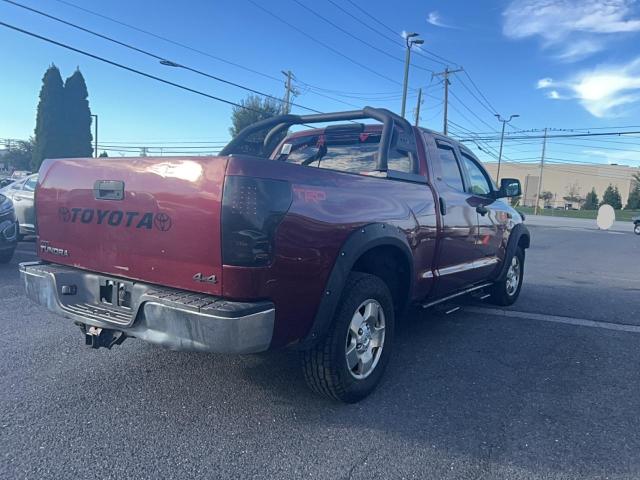 5TBBV54117S455529 - 2007 TOYOTA TUNDRA DOUBLE CAB SR5 BURGUNDY photo 4