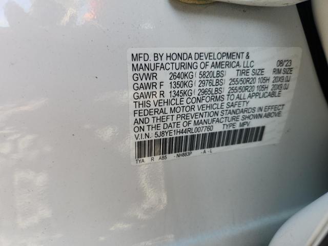 5J8YE1H44RL007760 - 2024 ACURA MDX TECHNOLOGY თეთრი ფოტო 13