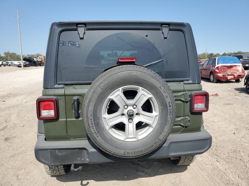 1C4HJXDN7MW512856 - 2021 JEEP WRANGLER U SPORT მწვანე ფოტო 6