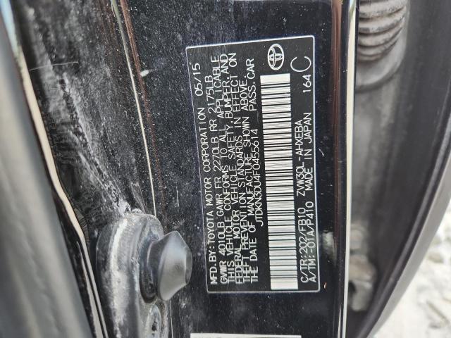 JTDKN3DU4F0455614 - 2015 TOYOTA PRIUS 黑色 照片 12