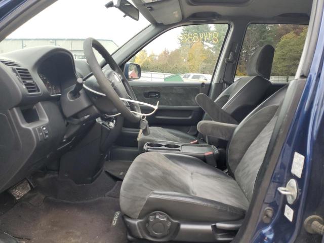 JHLRD78832C021606 - 2002 HONDA CR-V EX BLUE photo 7