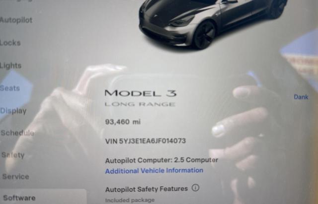 5YJ3E1EA6JF014073 - 2018 TESLA MODEL 3 Szary zdjęcie 8