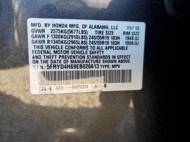 5FRYD4H69EB026613 - 2014 ACURA MDX TECHNOLOGY Grafit fotoğraf 13