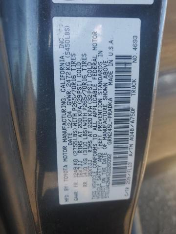 5TELU42N45Z026092 - 2005 TOYOTA TACOMA DOUBLE CAB BLACK photo 12