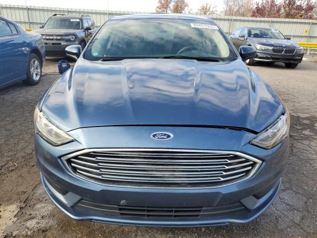 3FA6P0HD0JR158116 - 2018 FORD FUSION SE BLUE photo 5