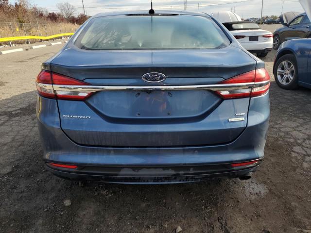 3FA6P0HD0JR158116 - 2018 FORD FUSION SE BLUE photo 6