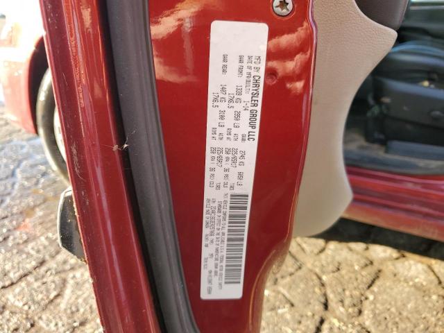 2C4RC1BG3ER257066 - 2014 CHRYSLER TOWN & COU TOURING RED photo 13