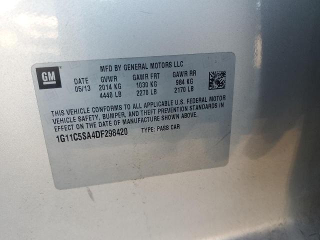 1G11C5SA4DF298420 - 2013 CHEVROLET MALIBU 1LT TAN photo 12