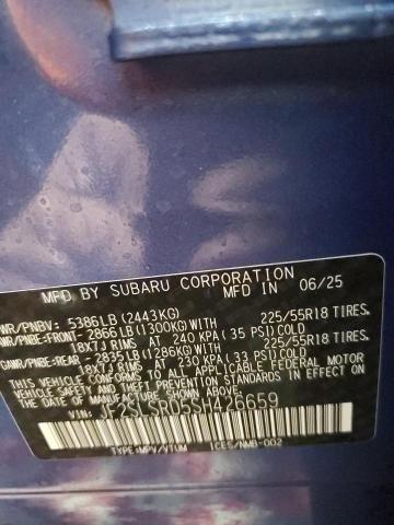 JF2SLSRD5SH426659 - 2025 SUBARU FORESTER LIMITED BLUE photo 14