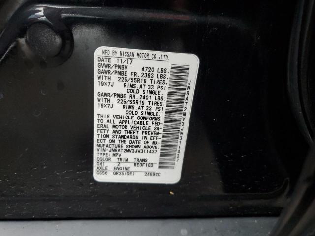 JN8AT2MV3JW311437 - 2018 NISSAN ROGUE S BLACK photo 14