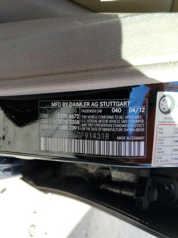 WDDGF8BB6CF914318 - 2012 MERCEDES-BENZ C 300 4MATIC BLACK photo 12