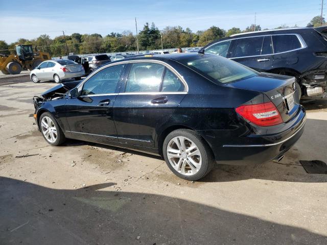 WDDGF8BB6CF914318 - 2012 MERCEDES-BENZ C 300 4MATIC BLACK photo 2