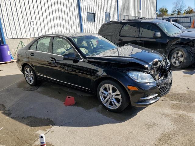 WDDGF8BB6CF914318 - 2012 MERCEDES-BENZ C 300 4MATIC BLACK photo 4