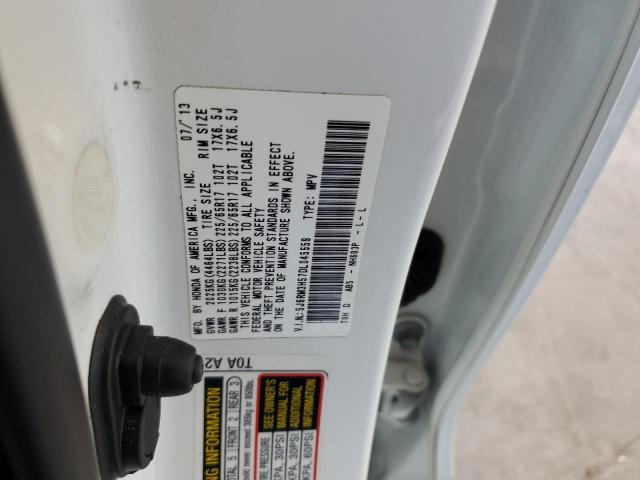 5J6RM3H57DL045559 - 2013 HONDA CR-V EX WHITE photo 13