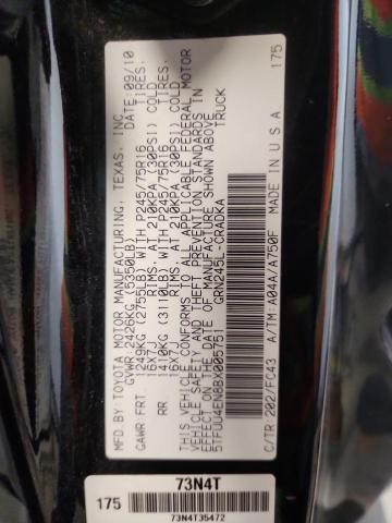 5TFUU4EN8BX005751 - 2011 TOYOTA TACOMA ACCESS CAB Schwarz Foto 13