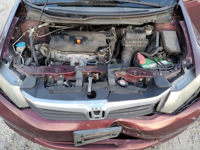 JHMFB2F55CS001171 - 2012 HONDA CIVIC LX 勃艮第红 照片 11