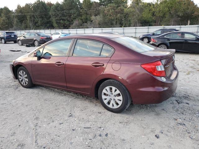 JHMFB2F55CS001171 - 2012 HONDA CIVIC LX 勃艮第红 照片 2