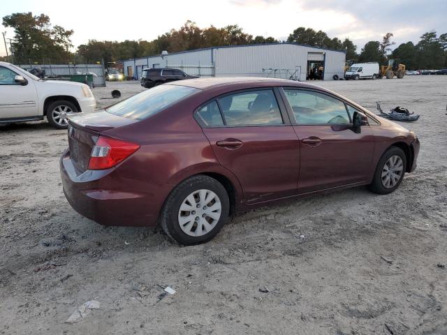 JHMFB2F55CS001171 - 2012 HONDA CIVIC LX 勃艮第红 照片 3