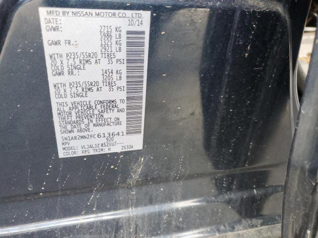 5N1AR2MN2FC613641 - 2015 NISSAN PATHFINDER S Mavi foto 13