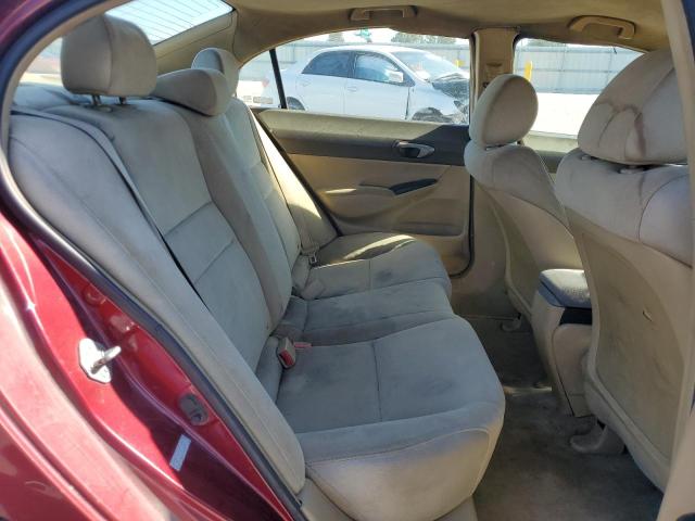 1HGFA16528L060454 - 2008 HONDA CIVIC LX BURGUNDY photo 10