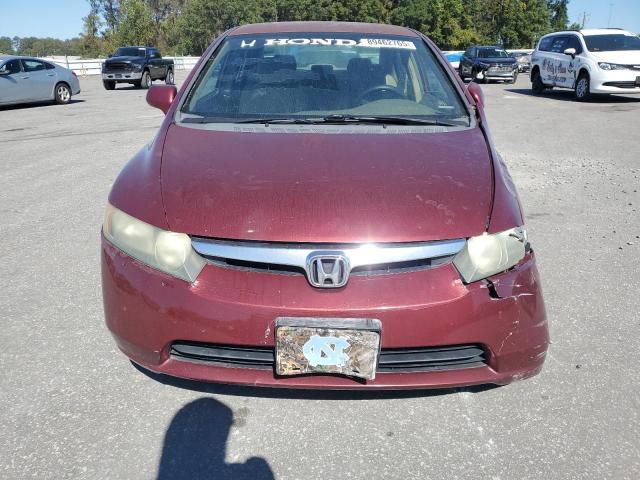 1HGFA16528L060454 - 2008 HONDA CIVIC LX BURGUNDY photo 5