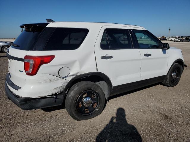 1FM5K8AR0KGB46125 - 2019 FORD EXPLORER POLICE INTERCEPTOR Blanco foto 3