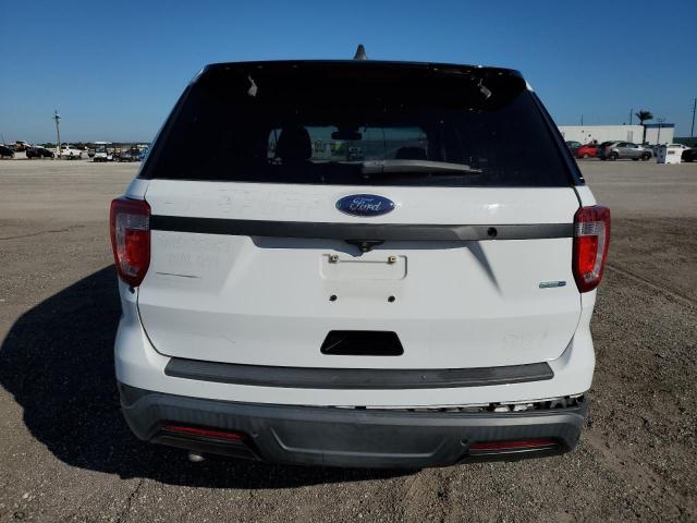 1FM5K8AR0KGB46125 - 2019 FORD EXPLORER POLICE INTERCEPTOR Blanco foto 6