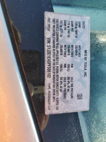 5YJ3E1EA5PF506182 - 2023 TESLA MODEL 3 Ağ foto 13