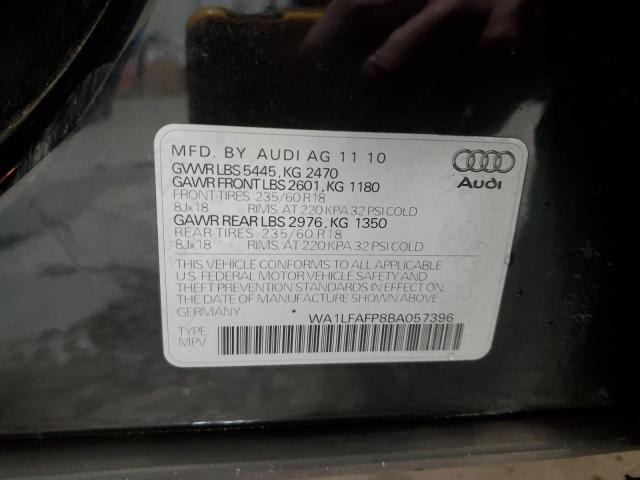 WA1LFAFP8BA057396 - 2011 AUDI Q5 PREMIUM PLUS BLACK photo 13