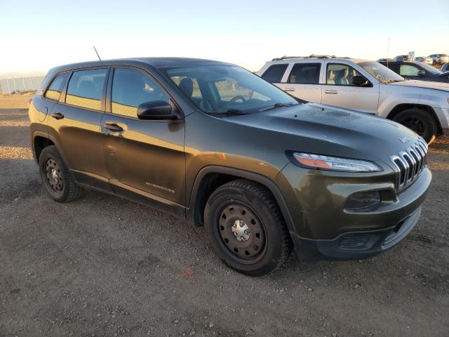 1C4PJLAB7FW535524 - 2015 JEEP CHEROKEE SPORT GREEN photo 4