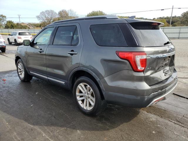 1FM5K7D85HGA61786 - 2017 FORD EXPLORER XLT GRAY photo 2