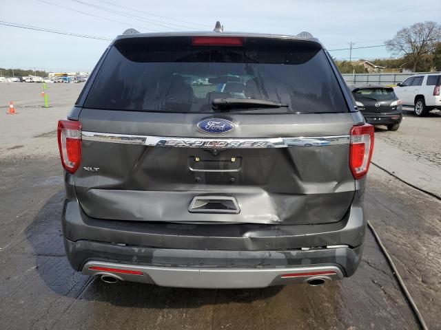 1FM5K7D85HGA61786 - 2017 FORD EXPLORER XLT GRAY photo 6
