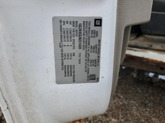 1GC2KVCG2BZ374326 - 2011 CHEVROLET SILVERADO K2500 HEAVY DUTY WHITE photo 12