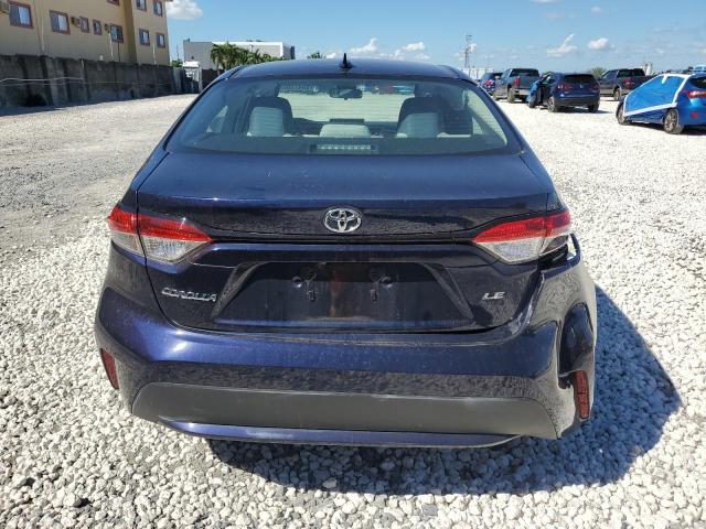 5YFEPMAE9MP265241 - 2021 TOYOTA COROLLA LE BLUE photo 6